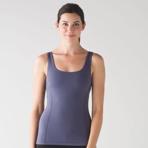 Lululemon Sculpt It Tank Greyvy Sz 8